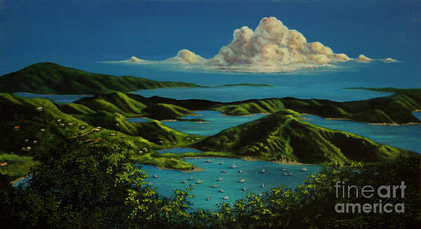 Bvi Poster featuring the painting British Virgin Islands by Laurie Tietjen