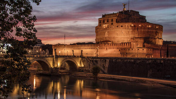 Basilica Poster featuring the photograph Castel St Angelo by John McGraw