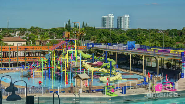 Florida Poster featuring the photograph Colorful Water Park by Ules Barnwell
