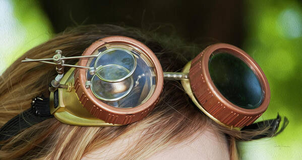 Steampunk Poster featuring the photograph Copper Goggles - Steampunk by Betty Denise