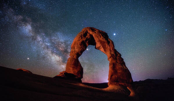 Delicate Arch Poster featuring the photograph Delicate Alignment by Darren White