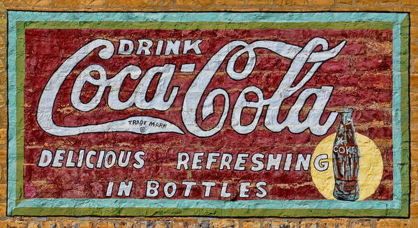 Coke Poster featuring the photograph Drink Coca-Cola by Alan Hutchins
