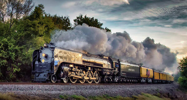 Engine 844 Poster featuring the photograph Engine 844 at the Dora Crossing by James Barber