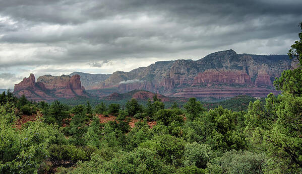 Sedona Poster featuring the photograph Fall Rains in Sedona by Saija Lehtonen