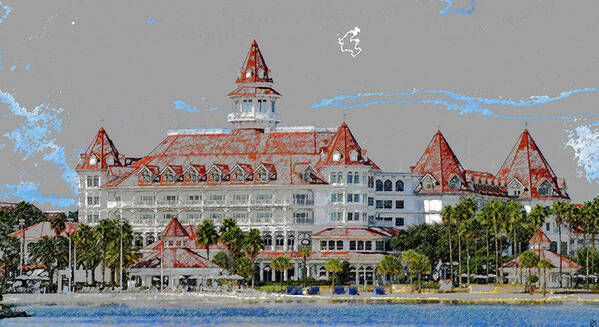 Art Poster featuring the painting Grand Floridian in Summer by David Lee Thompson