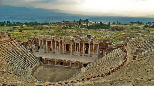 Hierapolis Poster featuring the photograph Hierapolis Theater by Lisa Dunn