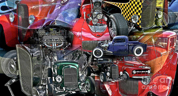 Hot Rods Poster featuring the photograph Hot Rods Galore by Tom Griffithe