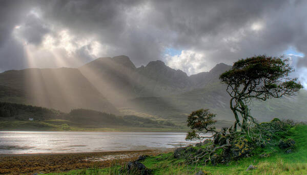 Scottish Landscapes Poster featuring the photograph Nature landscape Isle of Sky Scotland by Michalakis Ppalis