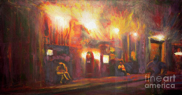 New Orleans Poster featuring the painting Irene's Cuisine - New Orleans by Francelle Theriot