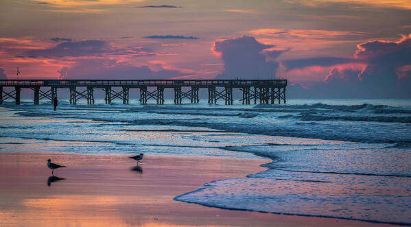 Isle Of Palms Poster featuring the photograph Isle of Palms Morning by Donnie Whitaker
