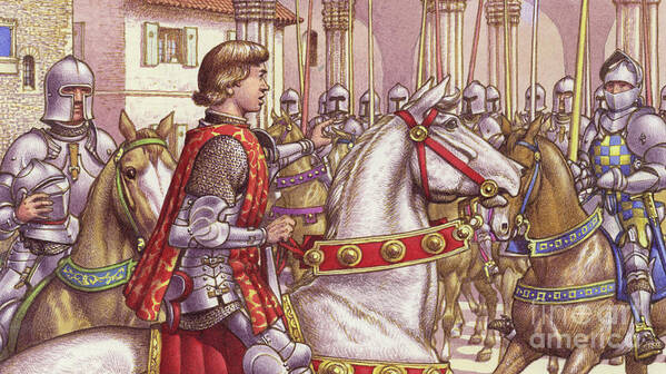 Lorenzo De Medici Reviews Loyal Soldiers In Florence S Piazza Di Signoria Poster By Pat Nicolle