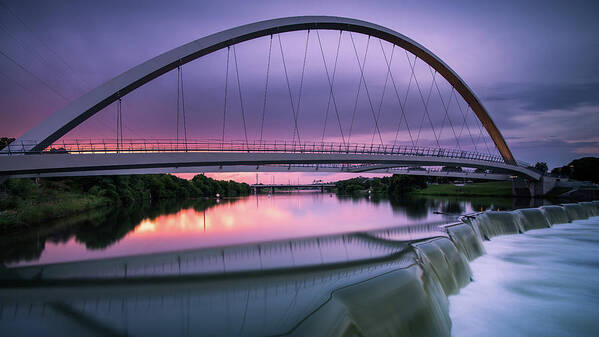 Sunset Poster featuring the photograph Magenta in the Midwest by Josh Eral