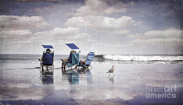Water Poster featuring the photograph Margate Beach Relaxation by Alissa Beth Photography
