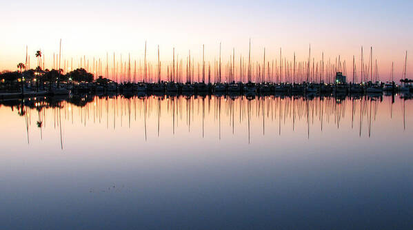 Marina.dawn Poster featuring the photograph Marina at Dawn by Farol Tomson