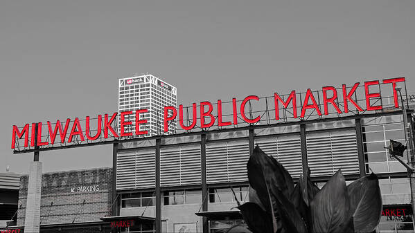 Milwaukee Public Market Poster featuring the photograph Milwaukee Public Market by Susan McMenamin