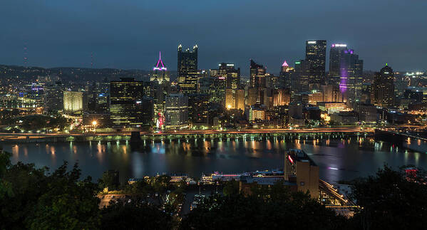 Cityscapes Poster featuring the photograph Monongahela View 0508 by Ginger Stein