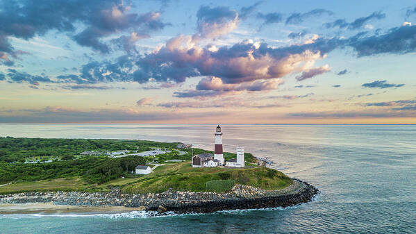Montauk Poster featuring the photograph Montauk Point by Sean Mills
