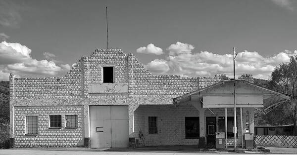 Truxon Poster featuring the photograph Old Gas Station In Truxon, Arizona by Mountain Dreams