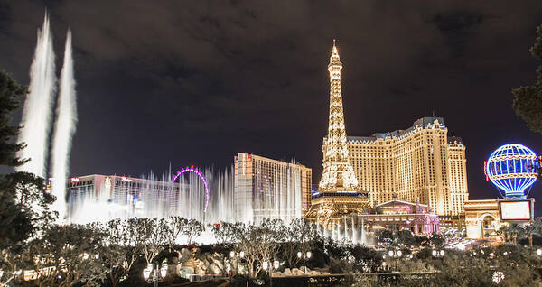 Las Vegas Poster featuring the photograph Panoramic of Vegas by John McGraw