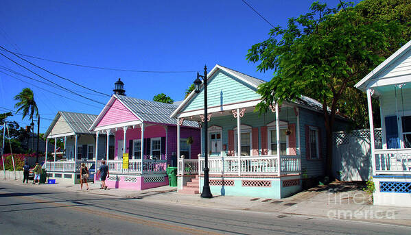 Key West Poster featuring the photograph Pastels of Key West by Susanne Van Hulst