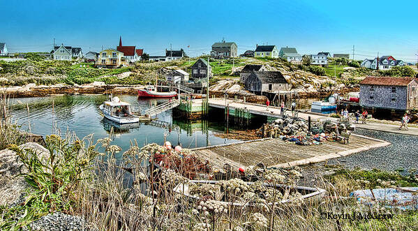 Peggy's Cove Poster featuring the photograph Peggy's Cove Harbour Village by Pat McGraw