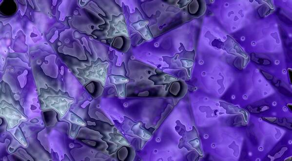 Purple Poster featuring the digital art Purple In Motion by Ronald Bissett
