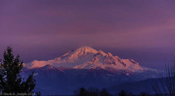 Purple Sky Poster featuring the photograph Purple Mountain Majesty by Mark Joseph