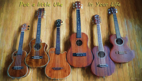 Ukulele Poster featuring the photograph Put a little Uke in your Life by John Rivera