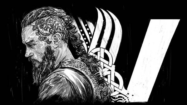 Vikings Poster featuring the digital art Ragnar by Roman V