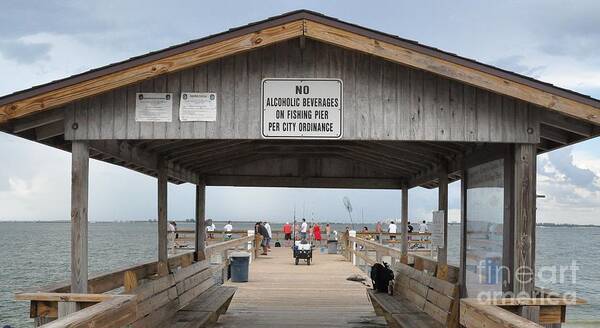 Pier Poster featuring the photograph Sanibel Island Fishing Pier by John Black