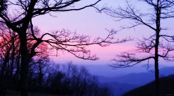 Shenandoah Twilight Poster featuring the photograph Shenandoah Twilight by Dark Whimsy