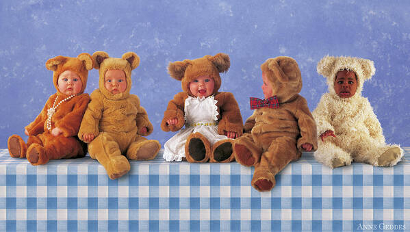 Picnic Poster featuring the photograph Teddy Bears Picnic by Anne Geddes
