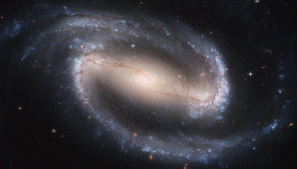 Ngc Poster featuring the photograph The Beautiful Barred Spiral Galaxy NGC 1300 by Eric Glaser