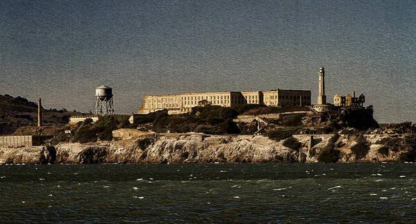 Bonnie Follett Poster featuring the photograph The Rock Alcatraz 1 by Bonnie Follett