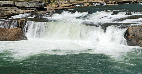 Ohiopyle State Park Poster featuring the photograph Waterfall at Ohiopyle State Park by Larry Ricker