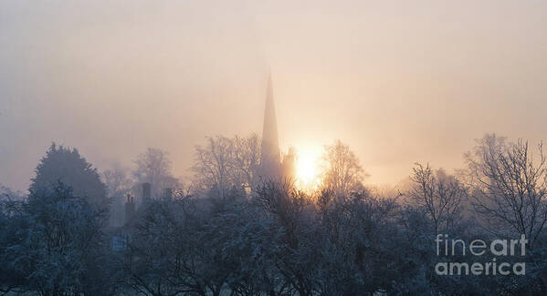 Burford Poster featuring the photograph Winter Fog Burford by Tim Gainey
