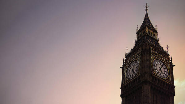 Clock Tower Poster featuring the photograph Big Ben Clock Tower #1 by Sherif A. Wagih (s.wagih@hotmail.com)