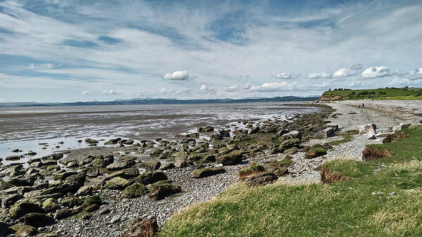Morecambe Poster featuring the photograph MORECAMBE. Hest Bank. The Shoreline. by Lachlan Main