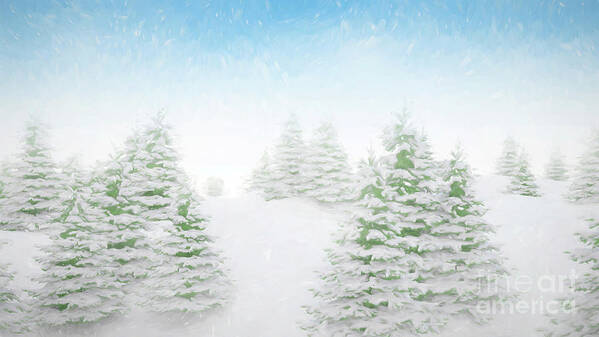 3d Poster featuring the photograph Winter Landscape #1 by Jesper Klausen/science Photo Library