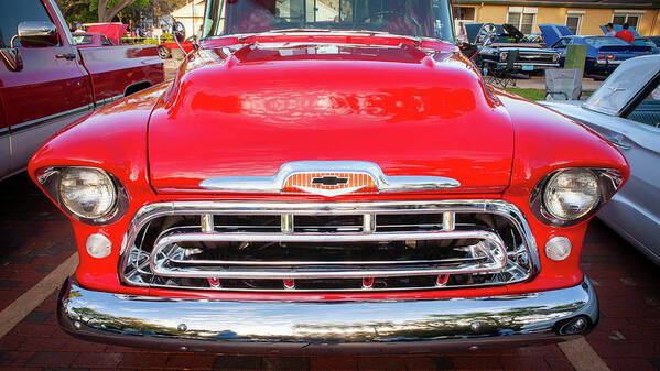 1957 Chevrolet Poster featuring the photograph 1957 Chevy Pick Up Truck 3100 Series 114 by Rich Franco