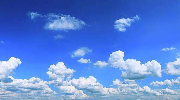 Blue Sky And Clouds Poster by Bgfoto - Photos.com