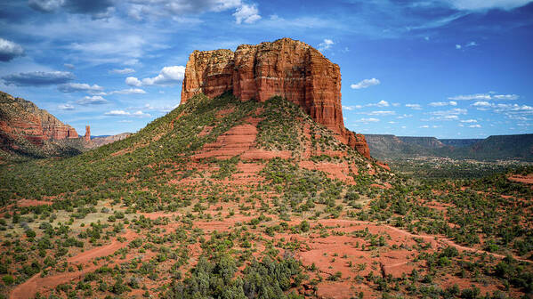 Fine Art Poster featuring the photograph Courthouse Butte Sedona Arizona by Anthony Giammarino