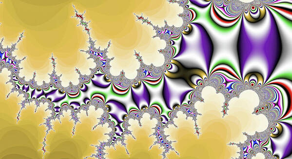 Abstract Poster featuring the digital art Fractal Whip Art by Don Northup