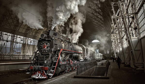Train Poster featuring the photograph Last From Mohicans by Dmitry Laudin