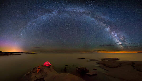 Panorama Poster featuring the photograph Lonely Planet by Qun Zhou