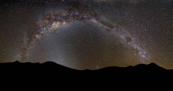 Scenics Poster featuring the photograph Milky Way Around Uturuncu - Bolivia by © Lostin4tune - Cedrik Strahm - Switzerland