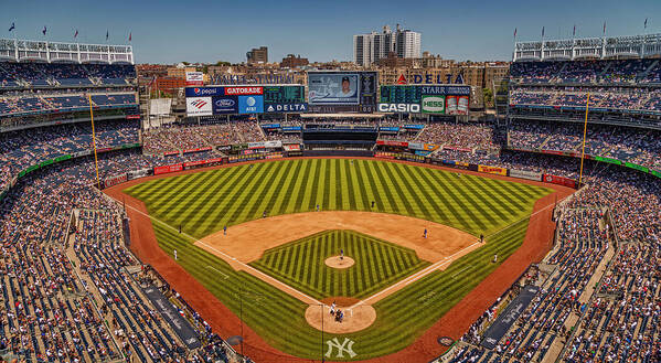 Ny Yankees Poster featuring the photograph NY Yankees Stadium by Susan Candelario