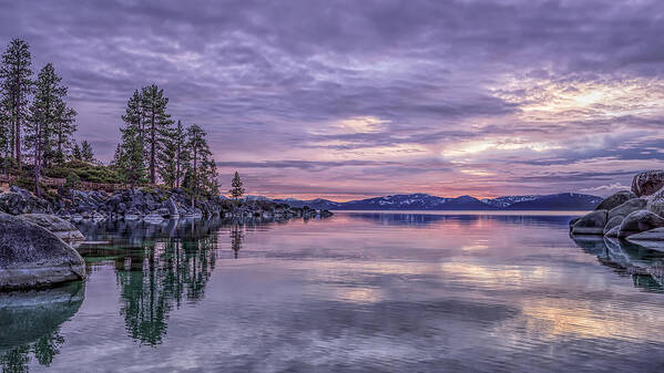 Lake Poster featuring the photograph Tahoe Sunset by Teri Reames
