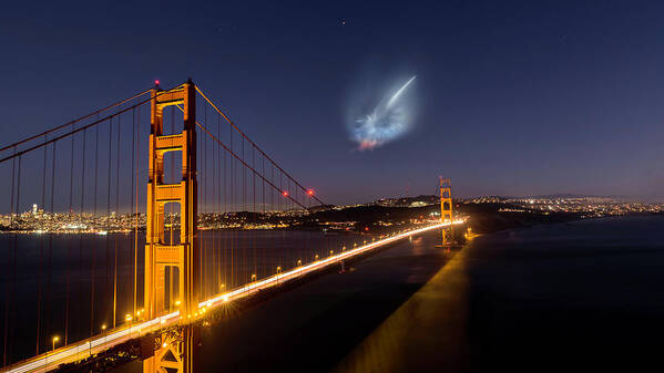 Spacex Poster featuring the photograph To infinity and beyond by Torsten Funke