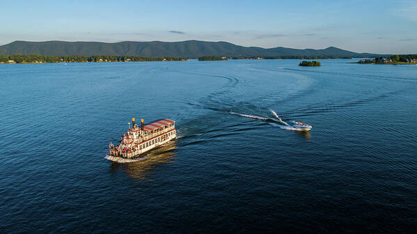 Lake Poster featuring the photograph Va Dare Cruise by Star City SkyCams